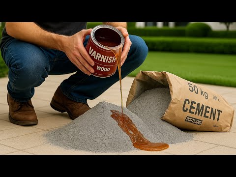 Mix CEMENT with VARNISH and discover the SECRET that can BE WORTH MILLIONS of dollars!