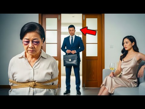 백만장자는 예상보다 일찍 집에 돌아왔고… 아내가 그의 어머니에게 한 일을 보게 되었다