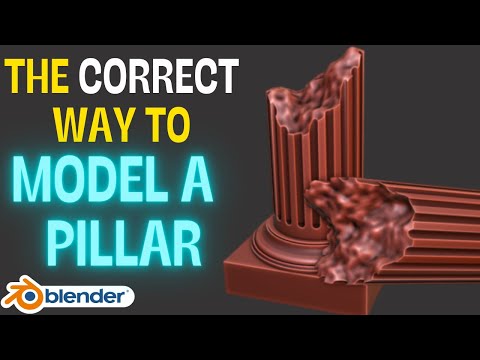 The correct way to model a pillar in Blender