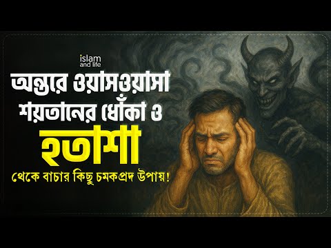 অন্তরে ওয়াসওয়াসা, শয়তানের ধোঁকা ও হতাশা থেকে বাচার কিছু চমকপ্রদ উপায়! || Islam and Life 2025