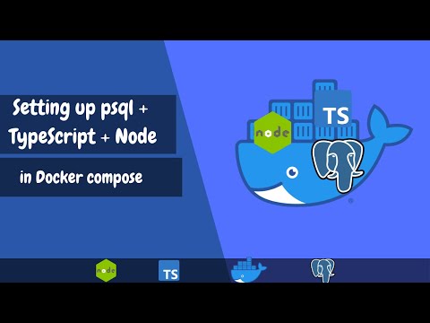Setting up psql + typescript + node in docker compose with hot reload