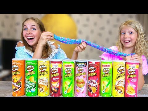 Dad INVENTED THE PRINGLES SLIME CHALLENGE!