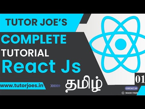 React JS Complete Tutorial in Tamil | Tutor Joe's