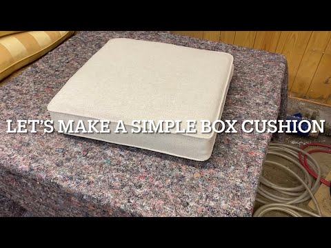 How to make a simple square box cushion cover with piping and hidden zip.
