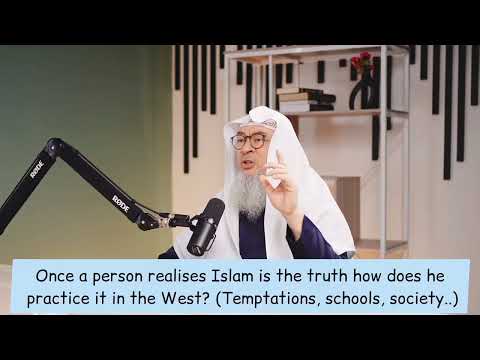 Once a person realises Islam is the truth how to practice in West (Temptations School Society) assim
