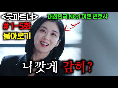 ≪굿파트너≫5화 떴다..! 시청률17.1% 압도적1위, ≪굿파트너≫여태까지 나온 모든 화(1-5화) 몰아보기🔥대한민국 NO.1 이혼전문 변호사의 남편과 불륜을 저지르면 벌어지는 일