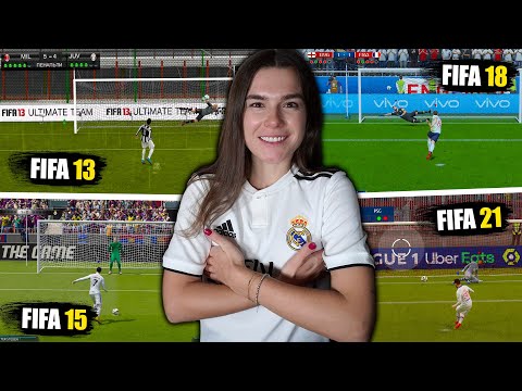 PENALTY SHOOT WITH A GIRL in ALL PARTS OF FIFA!