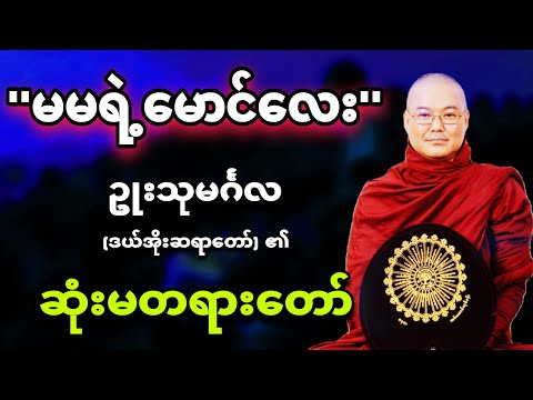 ဒယ်အိုးဆရာတော်  ဆုံးမသော ''မမရဲ့မောင်လေး'' တရားတော်  🙏  - ဒယ်အိုးဆရာတော်🙏🌸