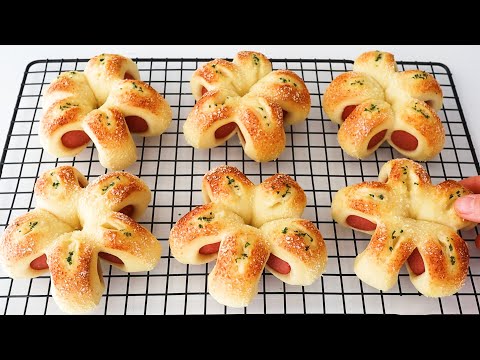 I found a New way to make Hot Dog Buns! Easiest, Delicious and Beautiful! Easy bread recipe