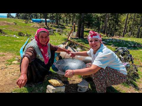 TURKEY! Life far from CIVILIZATION! Nomads' daily life in the mountains! Turkish YURT! Grilling meat