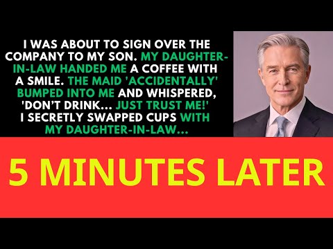 My daughter-in-law gave me coffee before the meeting. the maid whispered, "don't drink..."