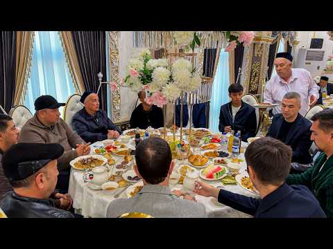 The MODEST Wedding in Uzbekistan. Traditional nad National. Top Chefs SERVING for WEDDING.