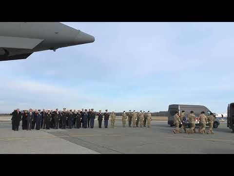 President Trump Participates in a Dignified Transfer Ceremony