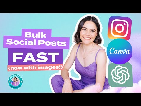 Create Bulk Social Media Posts FAST with *unique images* | Canva Bulk Create Tutorial