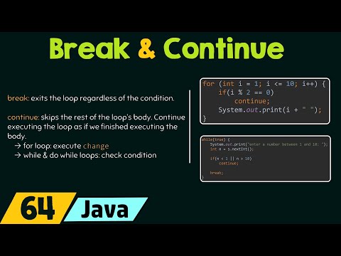 Break and Continue Keywords in Java