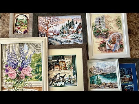 Мои вышитые и оформленные работы. Вышивка крестом.