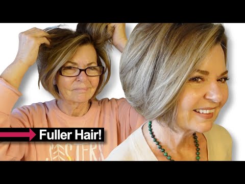 BEST TIPS for Styling THINNING HAIR Over 50 | Mature Hair | Mature Beauty Over 60