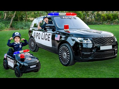 Five Kids Play with a Real Police Car – So Much Fun!