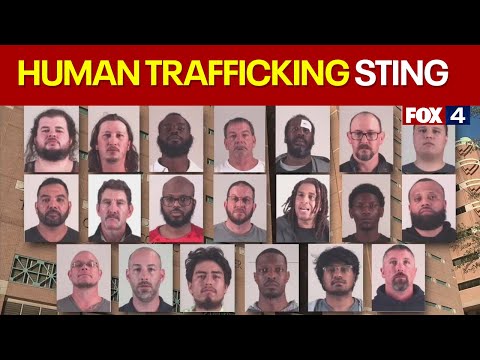 Sting arrests 20 men in human trafficking crackdown