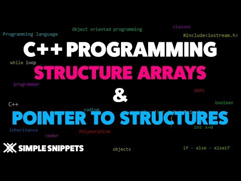 Array of Structures & Pointer to Array Program example | C++ Programming