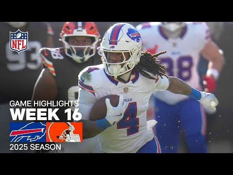 Buffalo Bills vs. Cleveland Browns Game Highlights | NFL 2025 Season Week 16