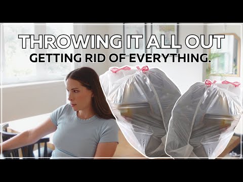 THROWING EVERYTHING OUT IN 2025 / Decluttering, Organizing, & Cleaning! Small Home Declutter