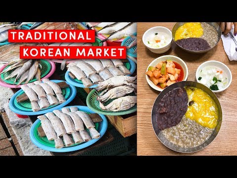 KOREAN STREET FOOD at Bujeon Market - Fresh Seafood!
