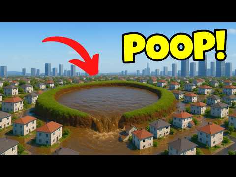 City Skylines but Sewage OVERFLOWS into City!