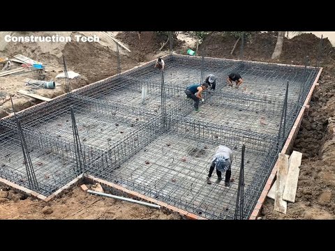 Master Worker Skills Build Solid Modern Style Building Foundations on Weak Geological Ground