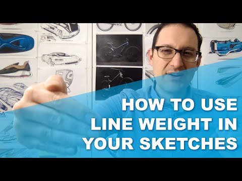 How To Use Line Weight In Your Sketches: 2 Rules & 2 Techniques.