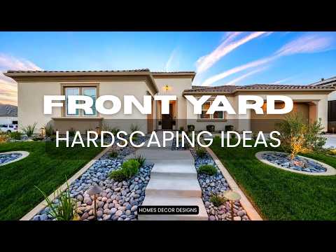 MODERN FRONT YARD HARDSCAPING DESIGN IDEAS | REATHTAKING MODERN YARD HARDSCAPES FOR CURB APPEAL