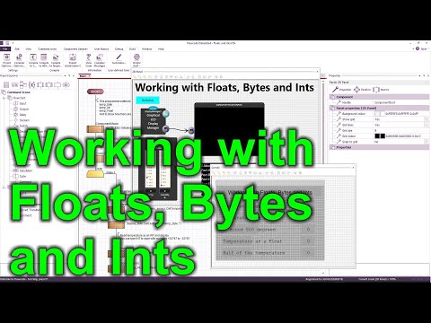 7d - Float, Int and Byte type variables and how to use them in Flowcode