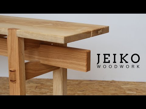 Making A Japanese-Inspired Wooden Bench With Hand-Cut Joinery
