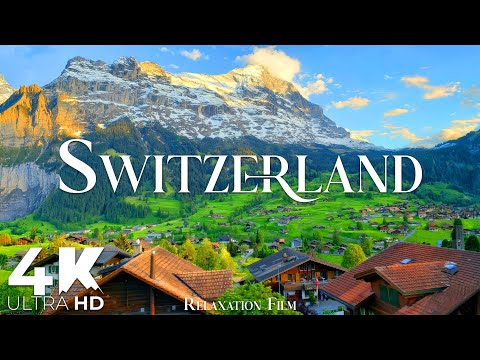 Switzerland 4K • Peaceful Nature Relaxation Film with Deep Relaxing Music