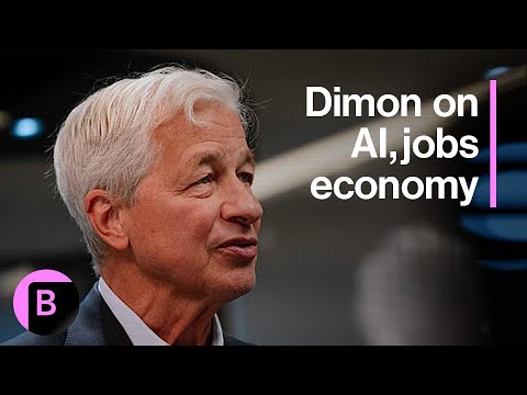 JPMorgan CEO Dimon on Growth of AI, Jobs, Government Shutdown