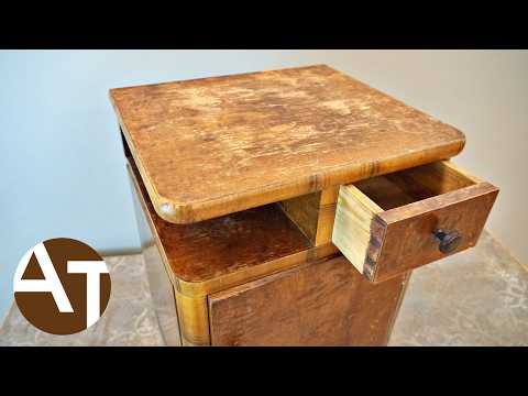 I restored a cute Art Deco nightstand