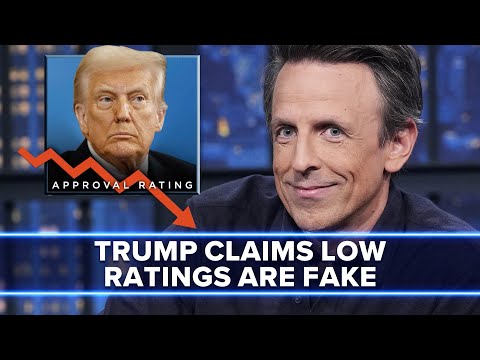 Trump Says His Low Approval Ratings Are Fake