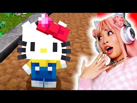 SUGARSTAR PLAYING MINECRAFT BUT IT'S SANRIO!  #minecraft #sanrio