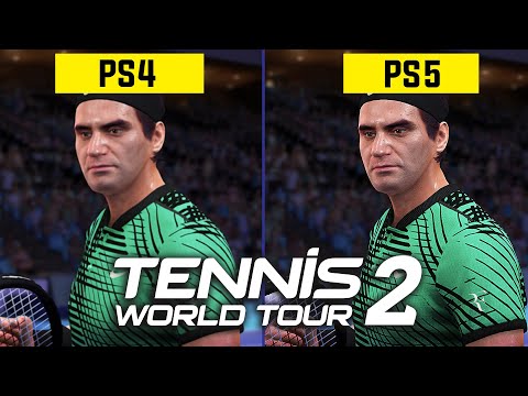 Tennis World Tour 2 Graphics Comparison (PS4 vs PS5)