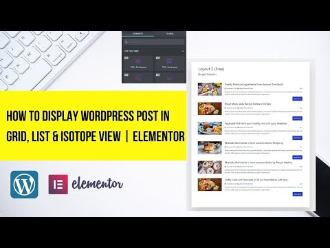 How to display WordPress post Grid List | Elementor tutorial