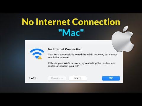 Mac - No Internet Connection - Your Mac Successfully Joined the wifi network - but cannot reach