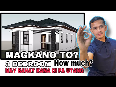 SMALL HOUSE DESIGN 3 BEDROOM HOW MUCH? DAHAN DAHAN SA PAG GAWA PARA WALANG UTANG.