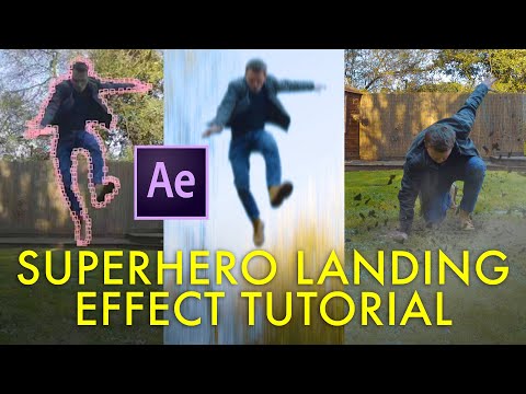 SUPERHERO LANDING effect tutorial! (After Effects)