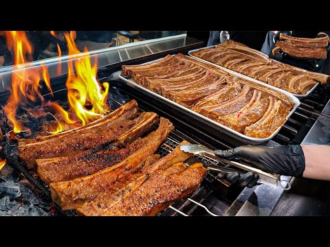 갈비계의 에르메스?! 오픈 하자마자 한달 1,500kg 완판 역대급 육즙 폭탄 우대갈비 King of Korean Beef Rib BBQ / Korean street food