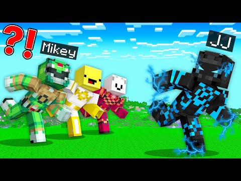 ZOOM Speedrunner vs RANGERS Hunters : JJ vs Mikey and Carrie Battle in Minecraft Maizen!