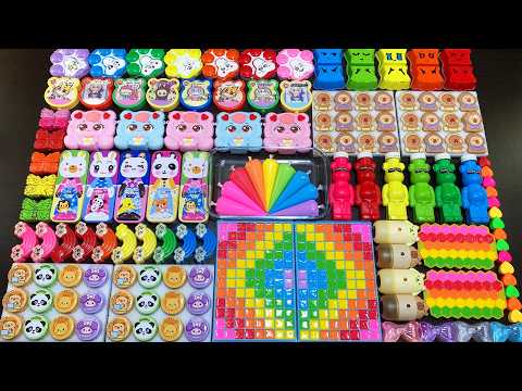 RELAXING WITH CLAY PIPING BAGS VS GLITTER VS MAKEUP ! Mixing Random Things Into Slime #7013