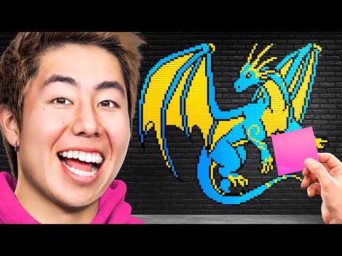 Best 100,000 Sticky Note Art Wins $5,000 Challenge!