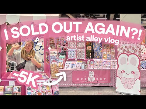 I spent 5.000$ to table at this Artist Alley!!! DID I MAKE A PROFIT?! ♡ Polaris Convention 2024