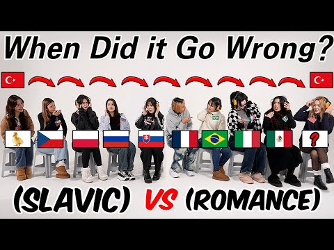 Slavic VS Romance Turkish Battle!! How Turkish Sounds to Slavic &amp; Romance Language Speakers??
