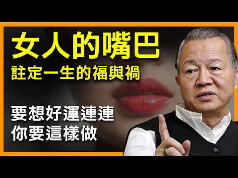 嘴巴，注定女人一生的福禍! 女人運，不看長相，只看嘴巴！#曾仕強#易經#人生智慧#哲學